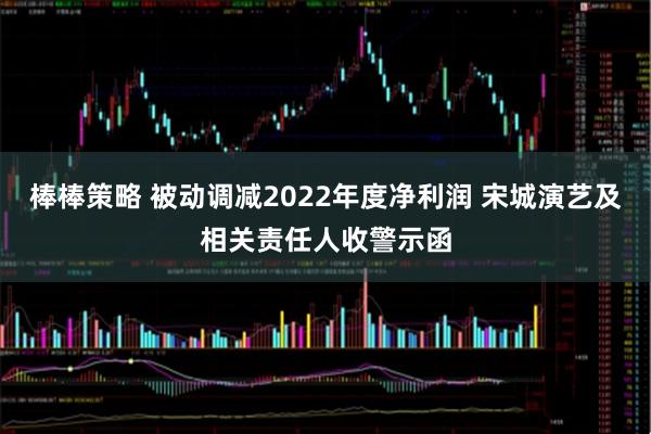棒棒策略 被动调减2022年度净利润 宋城演艺及相关责任人收警示函